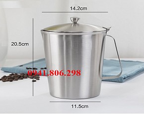 Ca inox chia vạch có nắp 2000ml