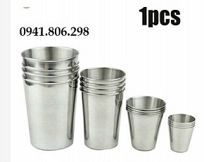 Cốc inox 304 thể tích 30ml,70ml, 330ml