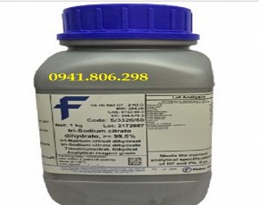 Dung môi tri-Sodium citrate dihydrate, for analysis, 99.5-100.5%, AR, meets the spec. of BP + Ph. Eur.