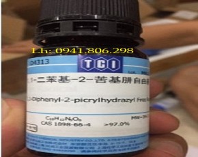 Hoá chất 2,2-Diphenyl-1-picrylhydrazyl (DPPH) - C18H12N5O6 lọ 1g