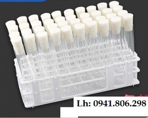 Ống nghiệm thủy tinh với bộ nút silicone