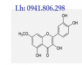 Rhamnetin | 7-Methoxyquercetin | 7-O-Methylquercetin | beta-Rhamnocitrin | Quercetin 7-methyl ether