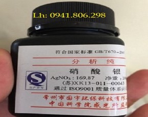 Silver nitrate, bạc nitrate, lọ 100g